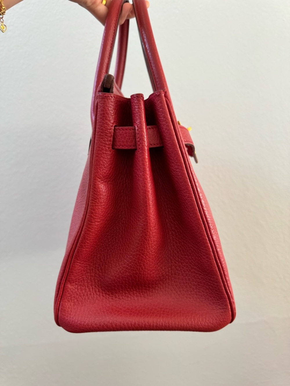 ❌SOLD❌Hermes Rouge Vif Ardennes Leather Birkin 30 with Gold Hardware - Picture 5 of 12